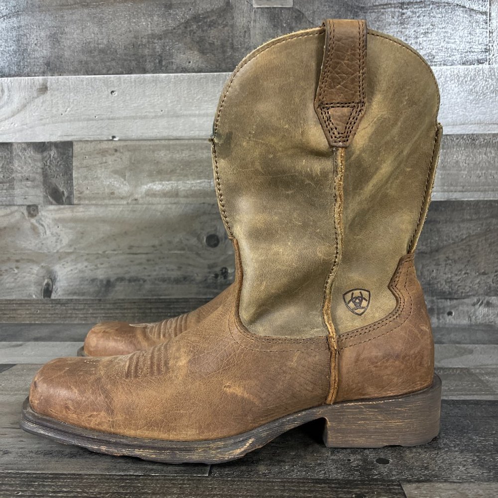 Ariat Rambler Mens 9.5 Earth Brown Western Cowboy Boots 10002317 - Picture 3 of 11